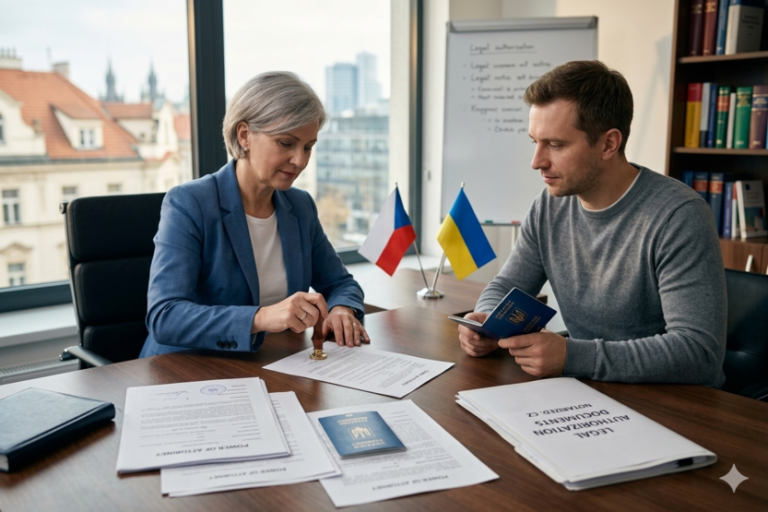 Довіреність на відкриття банківського рахунку в Україні через нотаріуса у Чехії